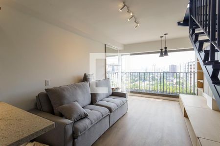 Sala de kitnet/studio à venda com 1 quarto, 61m² em Indianópolis, São Paulo