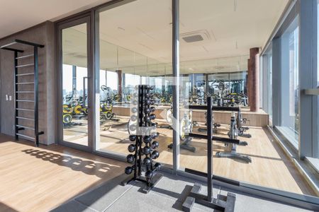 Área comum - Academia de kitnet/studio para alugar com 1 quarto, 61m² em Indianópolis, São Paulo
