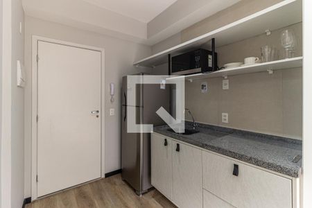 Cozinha de kitnet/studio à venda com 1 quarto, 24m² em Centro Histórico de São Paulo, São Paulo