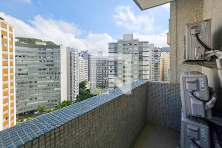 Varanda da Suíte 2 de apartamento para alugar com 3 quartos, 180m² em Centro, Guarujá