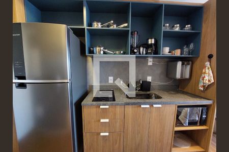 Cozinha de kitnet/studio à venda com 1 quarto, 25m² em Santo Amaro, São Paulo