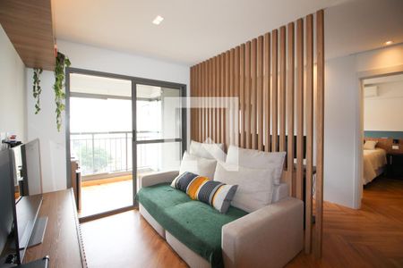 Sala de apartamento à venda com 1 quarto, 54m² em Indianópolis, São Paulo