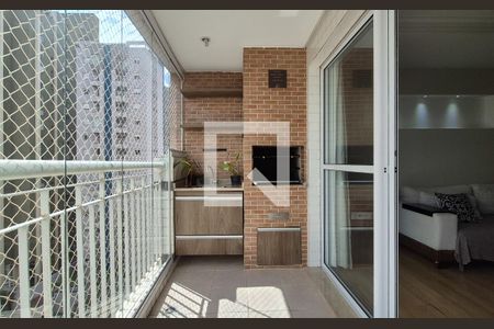 Sacada Sala de apartamento à venda com 3 quartos, 130m² em Jardim, Santo André