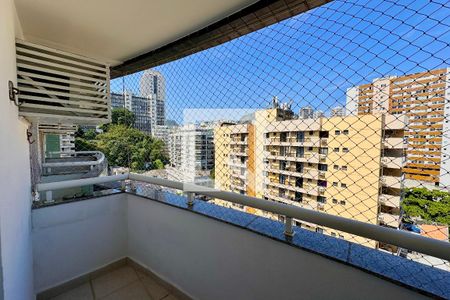 Varanda da Sala de apartamento para alugar com 1 quarto, 40m² em Botafogo, Rio de Janeiro