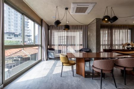 Área comum de kitnet/studio para alugar com 1 quarto, 24m² em Santo Amaro, São Paulo