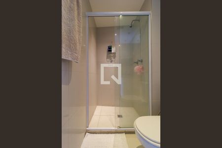 Banheiro da Suíte de apartamento à venda com 1 quarto, 55m² em Vila Gertrudes, São Paulo
