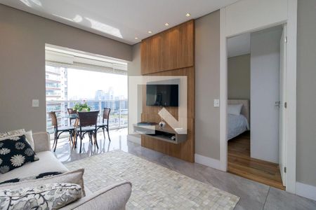 Sala de apartamento à venda com 1 quarto, 55m² em Vila Gertrudes, São Paulo