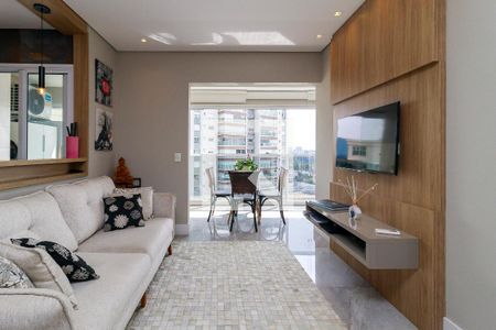 Sala de apartamento à venda com 1 quarto, 55m² em Vila Gertrudes, São Paulo