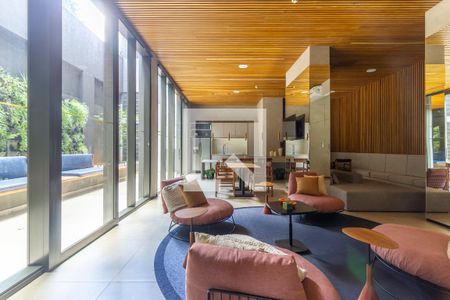 Área comum - Salão de festas de kitnet/studio à venda com 2 quartos, 69m² em Pinheiros, São Paulo