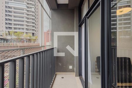 Varanda de kitnet/studio para alugar com 1 quarto, 37m² em Pinheiros, São Paulo