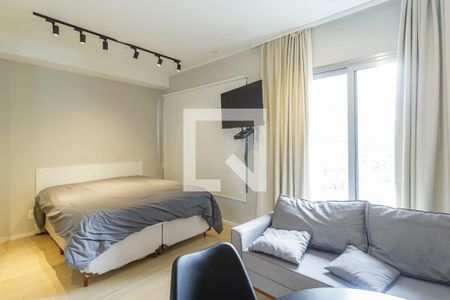 Sala/Quarto de kitnet/studio para alugar com 1 quarto, 27m² em Vila Nova Conceição, São Paulo