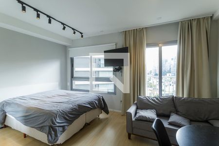 Sala/Quarto de kitnet/studio para alugar com 1 quarto, 27m² em Vila Nova Conceição, São Paulo