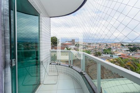 Varanda da Suíte de apartamento à venda com 3 quartos, 118m² em Tirol (Barreiro), Contagem
