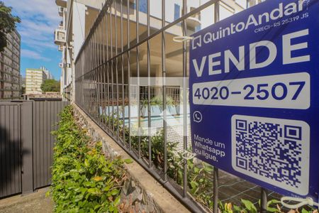 Plaquinha de apartamento à venda com 1 quarto, 39m² em Petrópolis, Porto Alegre