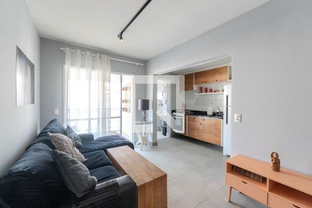 Sala de apartamento para alugar com 1 quarto, 50m² em Bela Vista, São Paulo