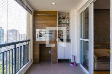 Varanda da Sala de apartamento à venda com 3 quartos, 87m² em Vila Andrade, São Paulo