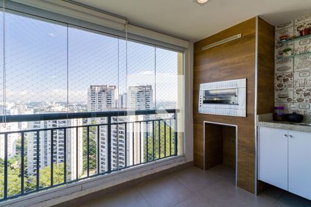 Varanda da Sala de apartamento à venda com 3 quartos, 87m² em Vila Andrade, São Paulo