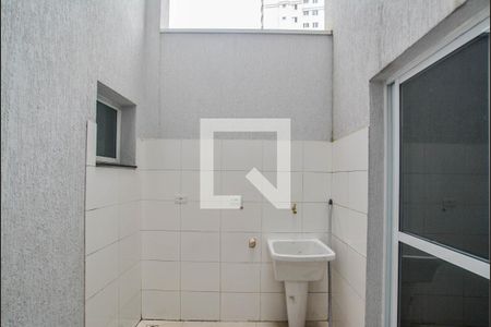 Área de Serviço de apartamento à venda com 2 quartos, 69m² em Vila Valparaíso, Santo André