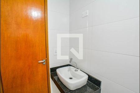 Banheiro Social de apartamento à venda com 2 quartos, 69m² em Vila Valparaíso, Santo André