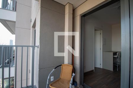 Varanda da Sala de apartamento para alugar com 1 quarto, 29m² em Chácara Santo Antônio (zona Sul), São Paulo