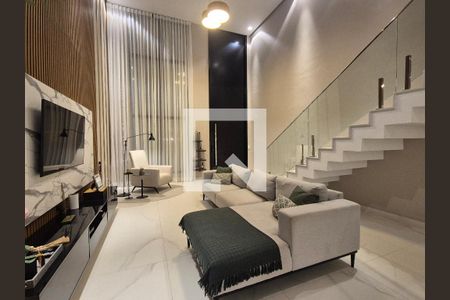 Sala de casa de condomínio à venda com 4 quartos, 300m² em Recreio dos Bandeirantes, Rio de Janeiro