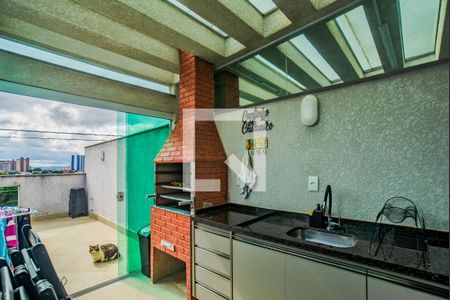 Área de Serviço/Área Gourmet de apartamento à venda com 2 quartos, 107m² em Jardim Cristiane, Santo André