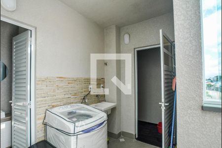 Área de Serviço/Área Gourmet de apartamento à venda com 2 quartos, 107m² em Jardim Cristiane, Santo André