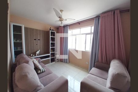 Sala de apartamento para alugar com 1 quarto, 50m² em Morro dos Barbosas, São Vicente