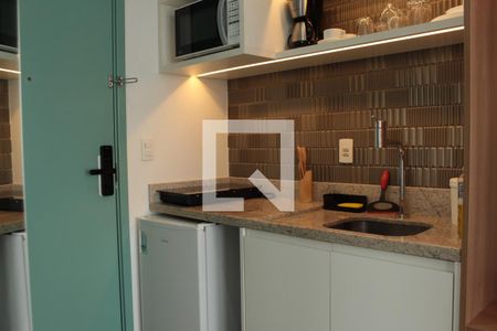Cozinha de kitnet/studio para alugar com 1 quarto, 33m² em Centro Histórico de São Paulo, São Paulo