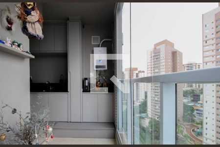 Varanda - Sala de apartamento para alugar com 1 quarto, 38m² em Vila Andrade, São Paulo