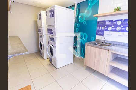 Área comum - Lavanderia de apartamento para alugar com 1 quarto, 25m² em Brás, São Paulo