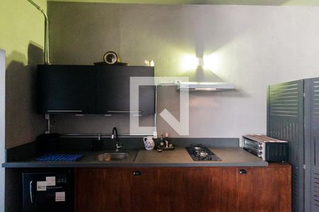 Cozinha de kitnet/studio para alugar com 1 quarto, 40m² em Centro Histórico de São Paulo, São Paulo