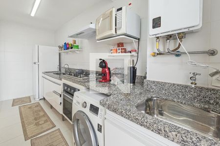 Cozinha de apartamento para alugar com 3 quartos, 130m² em Centro, Guarujá