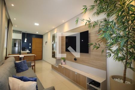 Sala de apartamento à venda com 2 quartos, 51m² em Vila América, Santo André