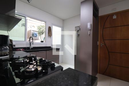 Cozinha de apartamento à venda com 2 quartos, 50m² em Vila Apiai, Santo André
