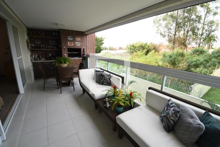 Sala - Sacada de apartamento à venda com 3 quartos, 137m² em Parque dos Pomares, Campinas