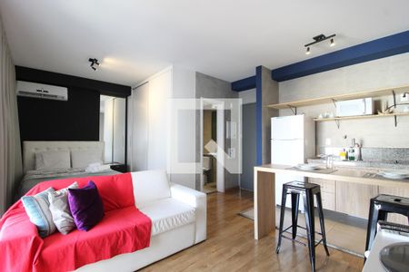 Sala/Cozinha de kitnet/studio à venda com 1 quarto, 39m² em Itaim Bibi, São Paulo