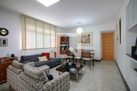 Sala de apartamento à venda com 4 quartos, 142m² em Funcionários, Belo Horizonte
