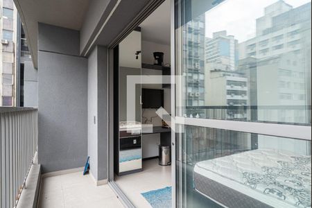 Varanda do Studio de kitnet/studio à venda com 1 quarto, 23m² em Consolação, São Paulo