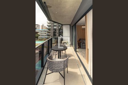Varanda de apartamento à venda com 1 quarto, 46m² em Itaim Bibi, São Paulo