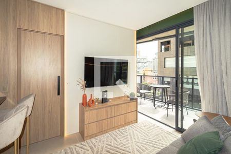 Sala de apartamento à venda com 1 quarto, 46m² em Itaim Bibi, São Paulo
