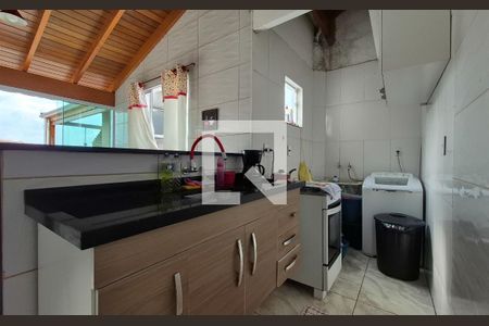 Cozinha de apartamento à venda com 2 quartos, 49m² em Parque Erasmo Assunção, Santo André