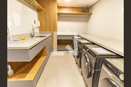 Área comum - Lavanderia de apartamento para alugar com 1 quarto, 26m² em Belenzinho, São Paulo