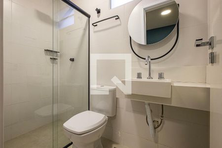 Banheiro da Suíte de kitnet/studio para alugar com 1 quarto, 35m² em Vila Madalena, São Paulo