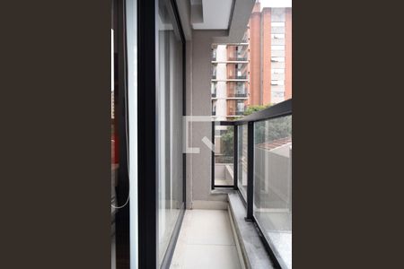 Varanda de kitnet/studio à venda com 1 quarto, 25m² em Paraíso, São Paulo