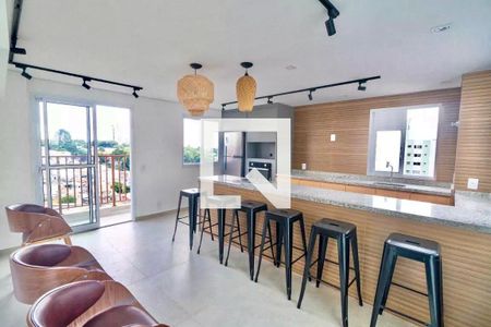 Área comum - Salão de festas de apartamento para alugar com 1 quarto, 27m² em Vila da Saúde, São Paulo