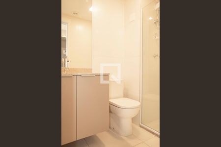 Banheiro de kitnet/studio à venda com 1 quarto, 26m² em Vila Clementino, São Paulo