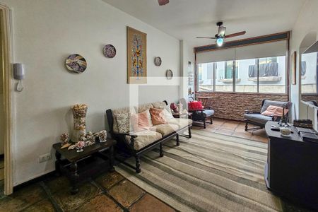 Sala de apartamento para alugar com 3 quartos, 110m² em Balneario Cidade Atlantica, Guarujá