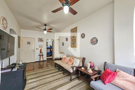 Sala de apartamento para alugar com 3 quartos, 110m² em Balneario Cidade Atlantica, Guarujá