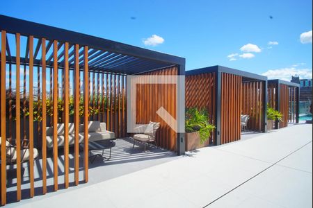 Área Comum - Bangalôs Piscina de apartamento à venda com 1 quarto, 32m² em Rio Branco, Porto Alegre